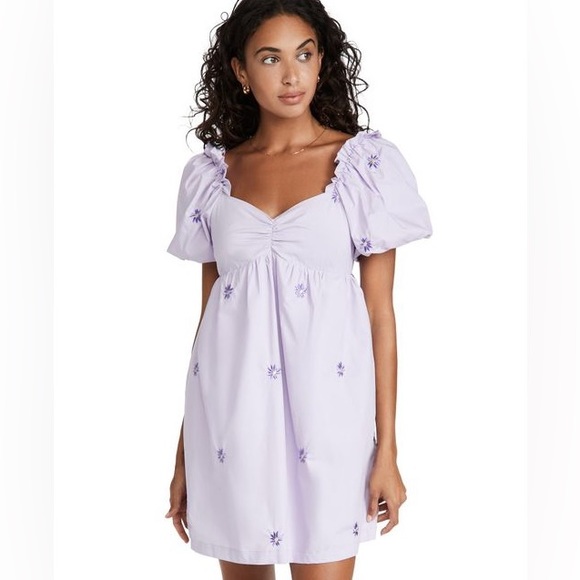 Purple babydoll dress - Picture 3 of 5